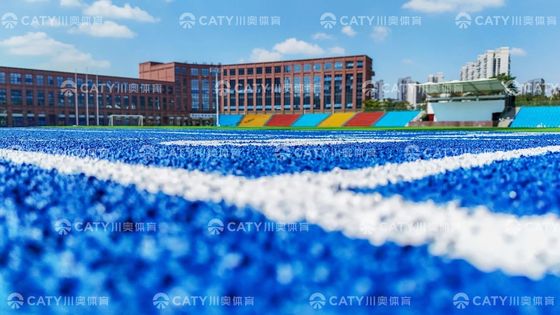 Голубые EPDM гумовые гранулы Устойчивость к воздействию погоды Хорошее поглощение ударов для беговой трассы