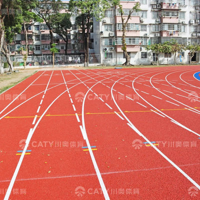 IAAF одобренный сборный резиновый беговый тракт Тартанные трассы Атлетический тракт для профессиональных спортивных площадок