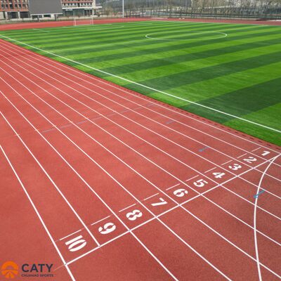 Долговечное и экономичное гибридное спортивное покрытие, сочетающее гранулы EPDM с полиуретановым связующим для школ и спортивных центров