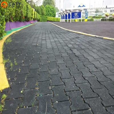 Легкая установка и противоскользящие собачьи костяные резиновые плитки для наружных пешеходных дорожек и фитнес-дорожек