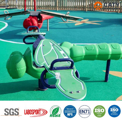 Мокрый полив EPDM резиновой беговой дорожкой игровой площадки для садового пола EPDM