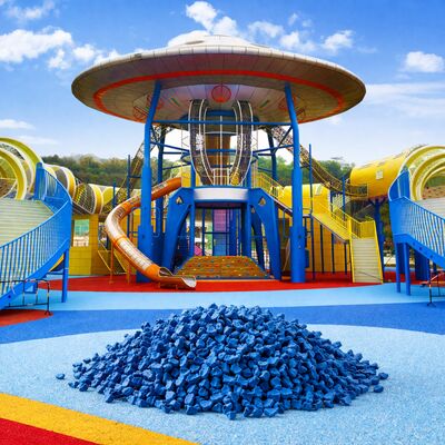 Поверхность детской площадки из резины EPDM Granules Rubber SBR For Playground Safety Flooring Playground Rubber Floor